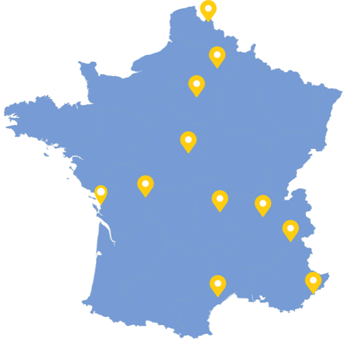 Carte des antennes